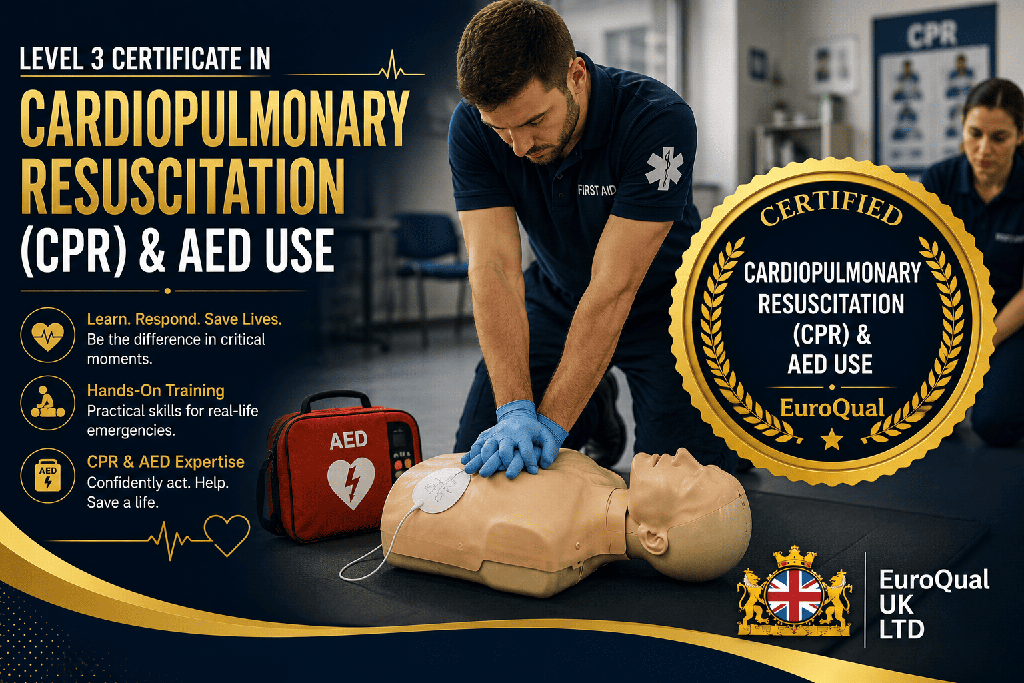 Level 3 Certificate in Cardiopulmonary Resuscitation (CPR) & AED Use